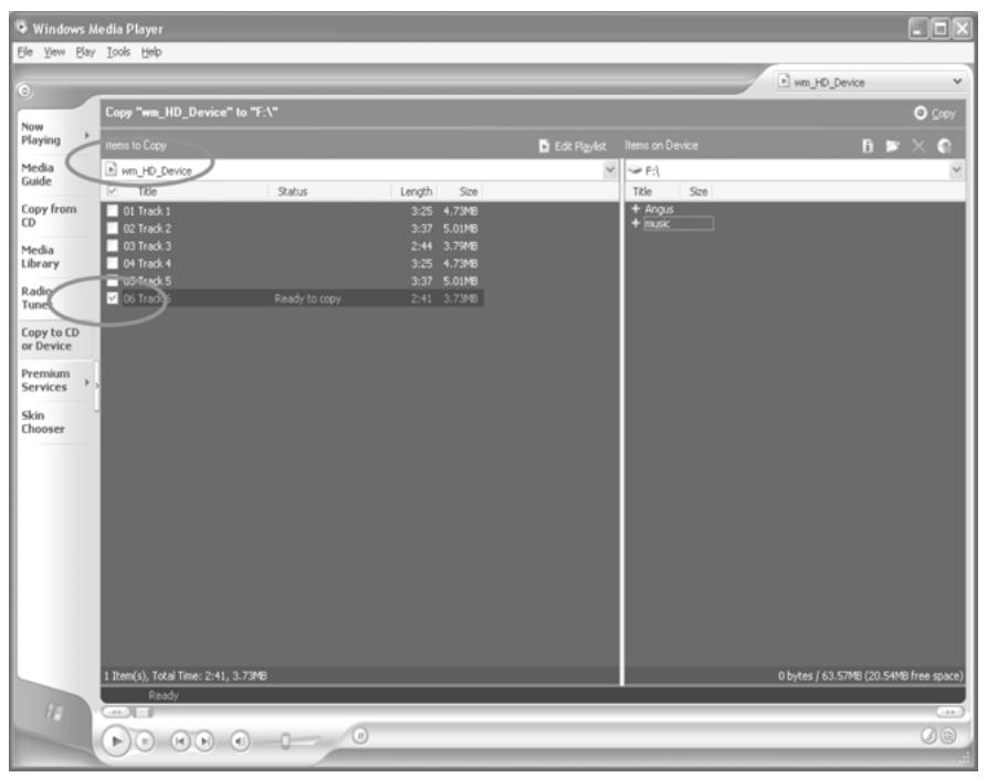 MPMAN MP-FOL6 - DOWNSLOADING WMA FILES WITH DRM - 4