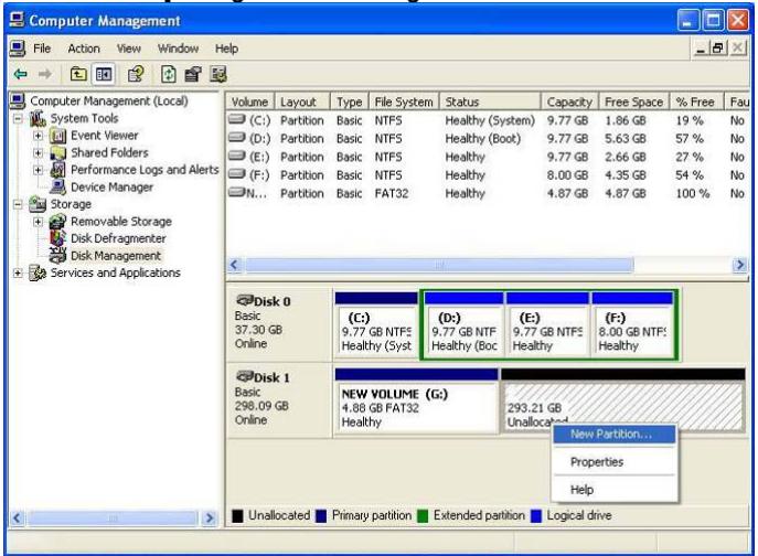 MPMAN MPH100 - HDD Partition Setup&Format (win2K/XP) - 6