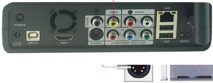 MPMAN MPH100 - 1、Connection with ordinary (Composite) TV output - 1