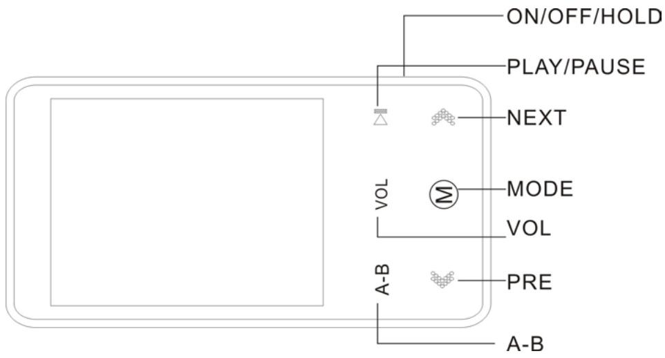 MPMAN TK240 - 3, appearance and button - 1
