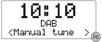 MPMAN DAB320 - DAB manual tune - 1