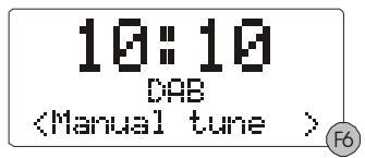 MPMAN DAB320 - DAB « manual tune - 1