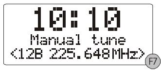 MPMAN DAB320 - DAB « manual tune - 2