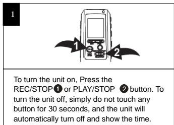 MPMAN ICR 110 - TO TURN THE UNIT ON & OFF - 1