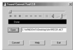 MPMAN ICR 280 - Convert REC format files into WAV format - 3