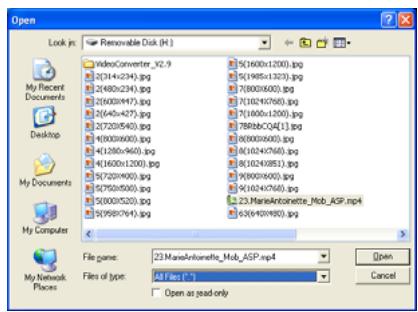 MPMAN MP107 - Converting Video to MTV Format - 2