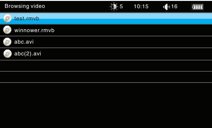 MPMAN MP70HD - To browse files: - 1