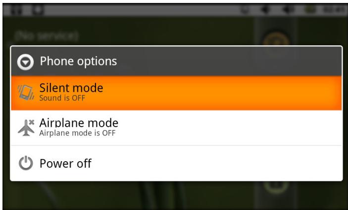 MPMAN MP724 - Turning the Tablet on and off - 1