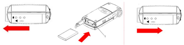 MPMAN PC36HD - Installing the Battery - 1