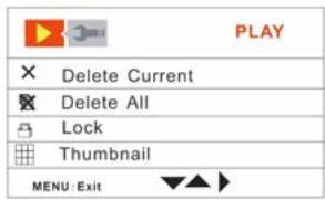 MPMAN PC36HD - Menu in playback mode - 1