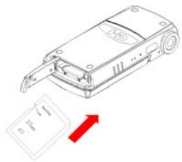 MPMAN PC36HD - Inserting the Memory Card - 1