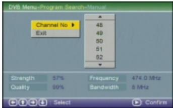 MPMAN PDV 798 DVBT - 2) Manual Search. - 3
