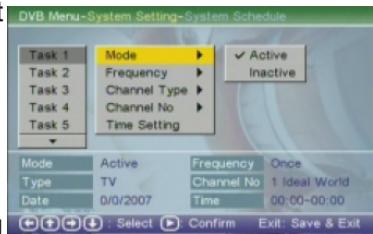 MPMAN PDV 798 DVBT - 5) System Schedule - 1