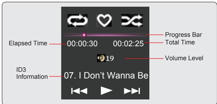 MPMAN TS 17 - Now Playing Controls (Music Playback) - 1