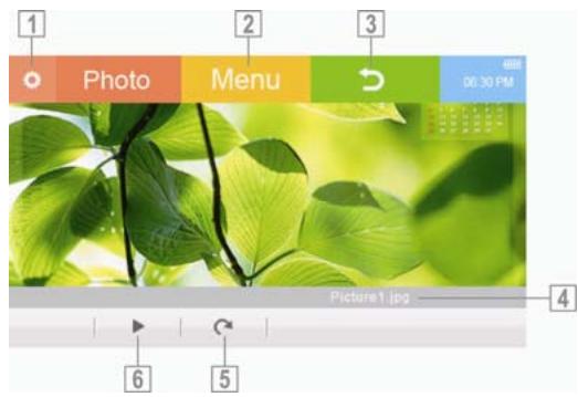 MPMAN TS 430 - Screen Display While Viewing a Picture - 1