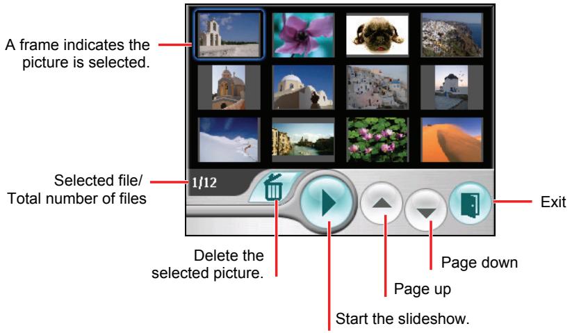 CLARION MAP360 HARDWARE - Viewing Pictures in Thumbnail View - 1