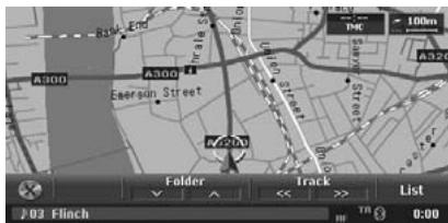 CLARION MAX983HD - AV Shortcut menu on the Map screen - 1