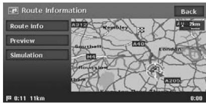 CLARION MAX983HD - Confirming the route information - 1