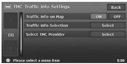 CLARION MAX983HD - Setting TMC traffic information - 1