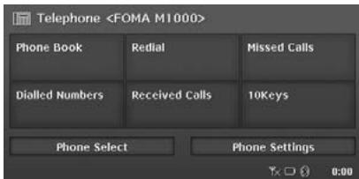 CLARION MAX983HD - Telephone mode screen - 1