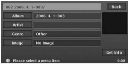 CLARION MAX983HD - Editing Album information - 1