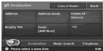 CLARION MAX983HD - Setting destination by entering the address - 1