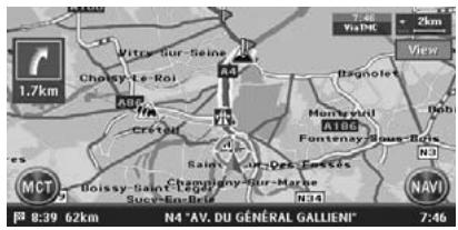 CLARION MAX983HD - - Screen of TMC traffic information on route - 1