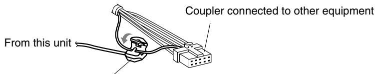CLARION MAX983HD - Connecting the reverse gear or parking brake signal lead - 1