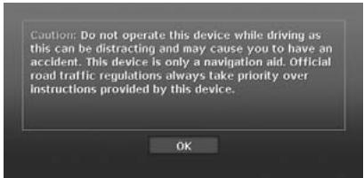 CLARION MAX983HD - - When the following Caution screen is displayed - 1