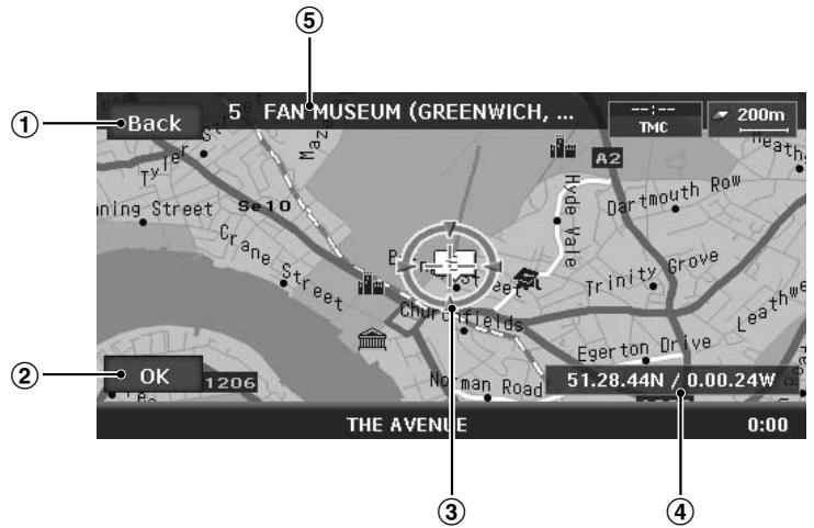 CLARION MAX983HD - Indicators on the scrolled map - 1