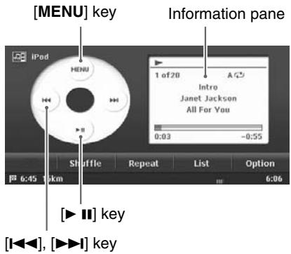 CLARION MAX983HD - Selecting the iPod mode - 1