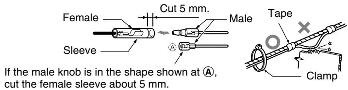 CLARION MAX983HD - Notes on wire connection - 1