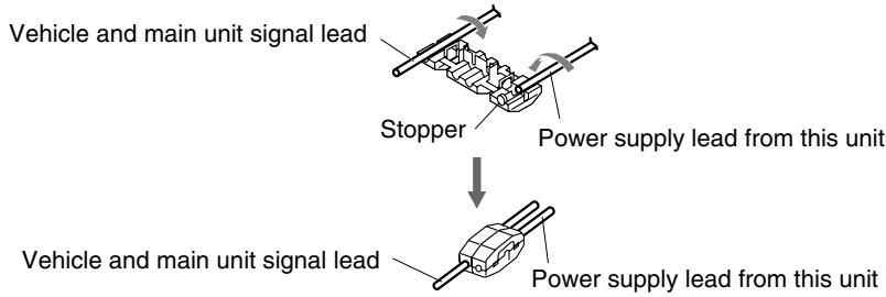 CLARION MAX983HD - Connecting the reverse gear or parking brake signal lead - 2