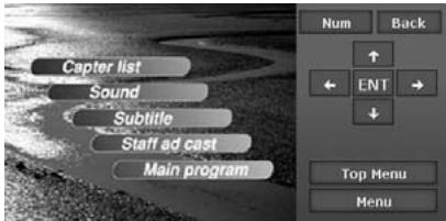 CLARION MAX983HD - - Operating the DVD menu (Key Pad) - 1