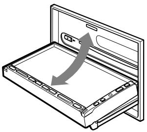 CLARION MAX983HD - Opening/closing the operation panel - 1