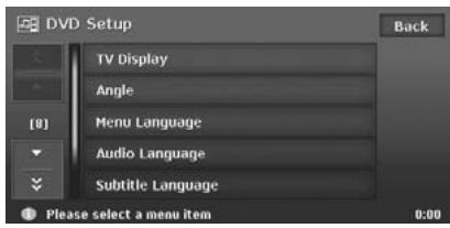 CLARION MAX983HD - Selecting the DVD Setup menu - 1
