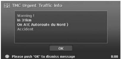 CLARION MAX983HD - TMC urgent information indication - 1