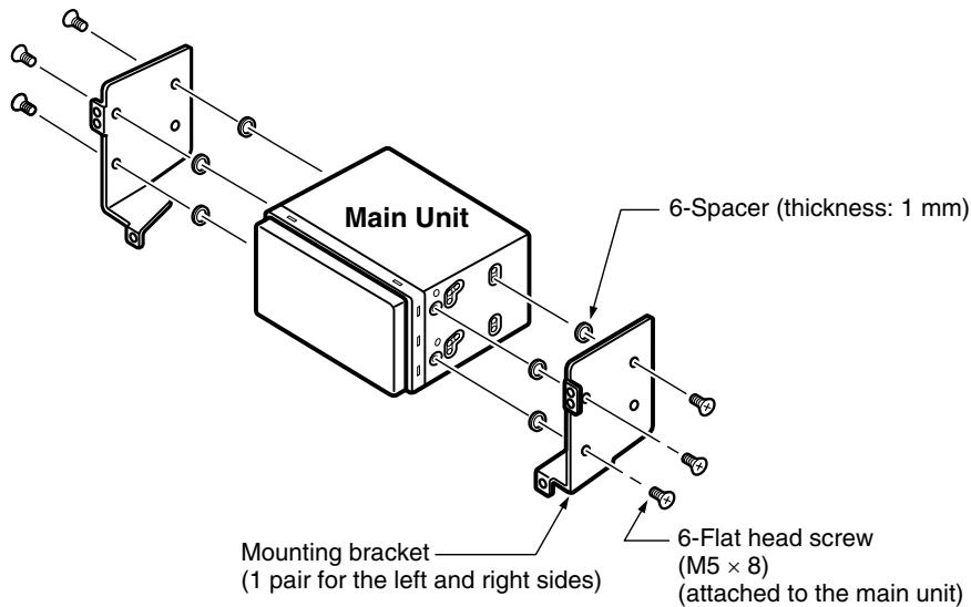 CLARION MAX983HD - Installing the main unit in a NISSAN Vehicle - 1