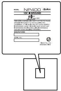 CLARION NP400 - ADVERTENCIA - 1