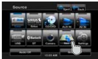 CLARION NP400 - Visualización del mapa de navigation - 1
