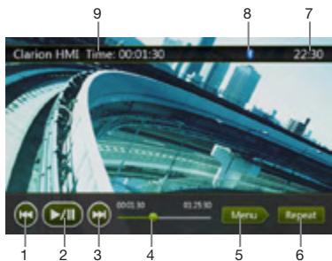CLARION NX501E - Playing video files in USB memory - 1