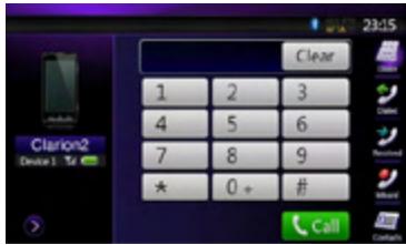 CLARION NX501E - Select the BT Phone mode - 2