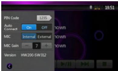 CLARION NX501E - Confirming Bluetooth Information and setting Pass Key - 1