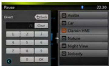 CLARION NX501E - Searching with the Track Number - 1