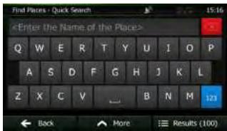 CLARION NX501E - Quick search for a Place of Interest - 6