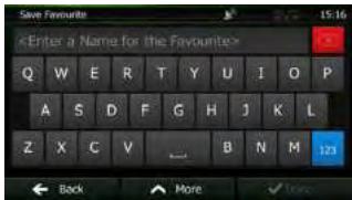 CLARION NX501E - Add to Favourites - 1