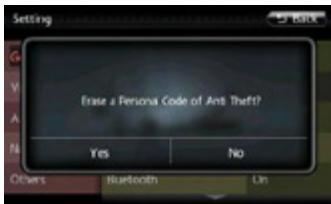 CLARION NX501E - Set the Anti-Thrust code - 3