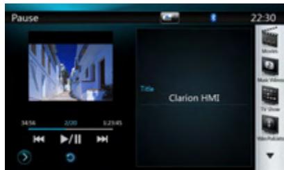 CLARION NX501E - Selecting the iPod Video mode - 2