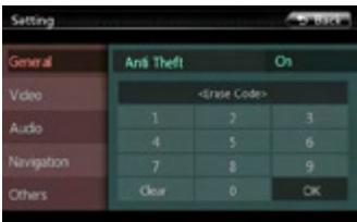 CLARION NX501E - Set the Anti-Thrust code - 4