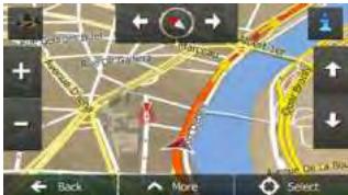 CLARION NX501E - Manipulating the map - 1